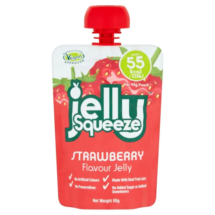 JellySqueeze Strawberry Flavour Jelly (16 x 95g)