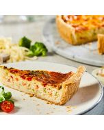 Chefs&#039; Selection 10&quot; Broccoli &amp; Red Pepper Quiche (12 p/ptn)