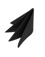 Poppies Black 8-Fold Napkins 2 Ply (2000 x 40cm)