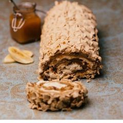 Central Foods Banoffee Meringue Roulade 