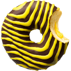 Donut Worry Be Happy Queen V Ring Donut 