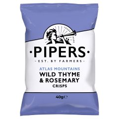 Pipers Atlas Mountains Wild Thyme &amp; Rosemary Crisps 