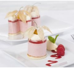 Chantilly Individual Sweet Raspberry &amp; Lemon Zest Petit Desserts 