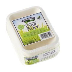 Caterpack Compostable Chip Tray 