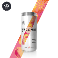 Luscombe Mango &amp; Peach Crush Cans 