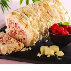 Central Foods Raspberry &amp; White Chocolate Meringue Roulade 