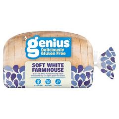 Genius Gluten Free Sliced Soft White Farmhouse Bread 