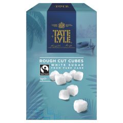 Tate &amp; Lyle FLO Fairtrade White Rough Sugar Cubes 