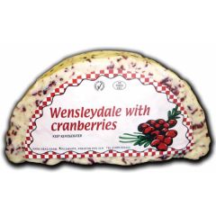 Wensleydale with Cranberries Half Wheel 