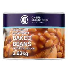 Chefs&#039; Selection Reduced Sugar &amp; Salt Baked Beans in Tomato Sauce 
