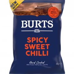 Burts Spicy Sweet Chilli Hand Cooked Potato Crisps 