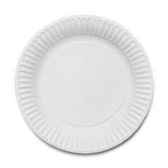 Premier Foods 7&quot; White Paper Plates 