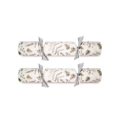 Heart &amp; Soul Silver Botanical Christmas Crackers 