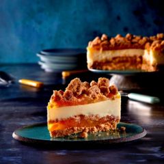 Mademoiselle Desserts Peach Cobbler Cheesecake 