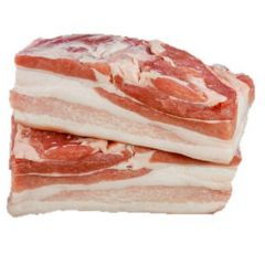 Pork Belly Boneless Square Blocks Rind On