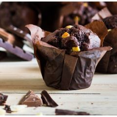 Kara Triple Chocolate Filled Tulip Muffins 