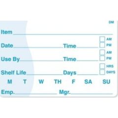 Daymark Dissolvable Labels Item/Date/Use By 