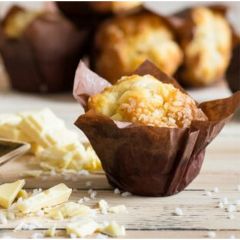 Kara Lemon &amp; White Chocolate Filled Tulip Muffins 