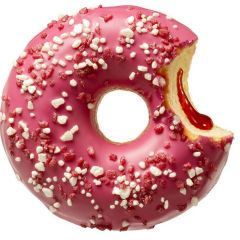 Donut Worry Be Happy Berry White Donut 